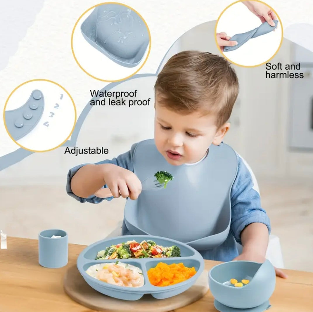Set pappa in silicone personalizzato