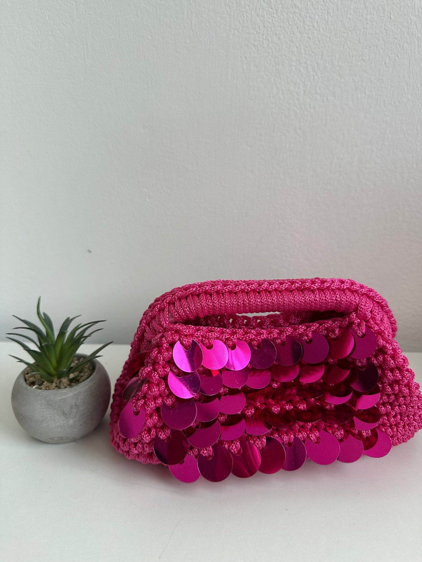 Clutch uncinetto paillettes