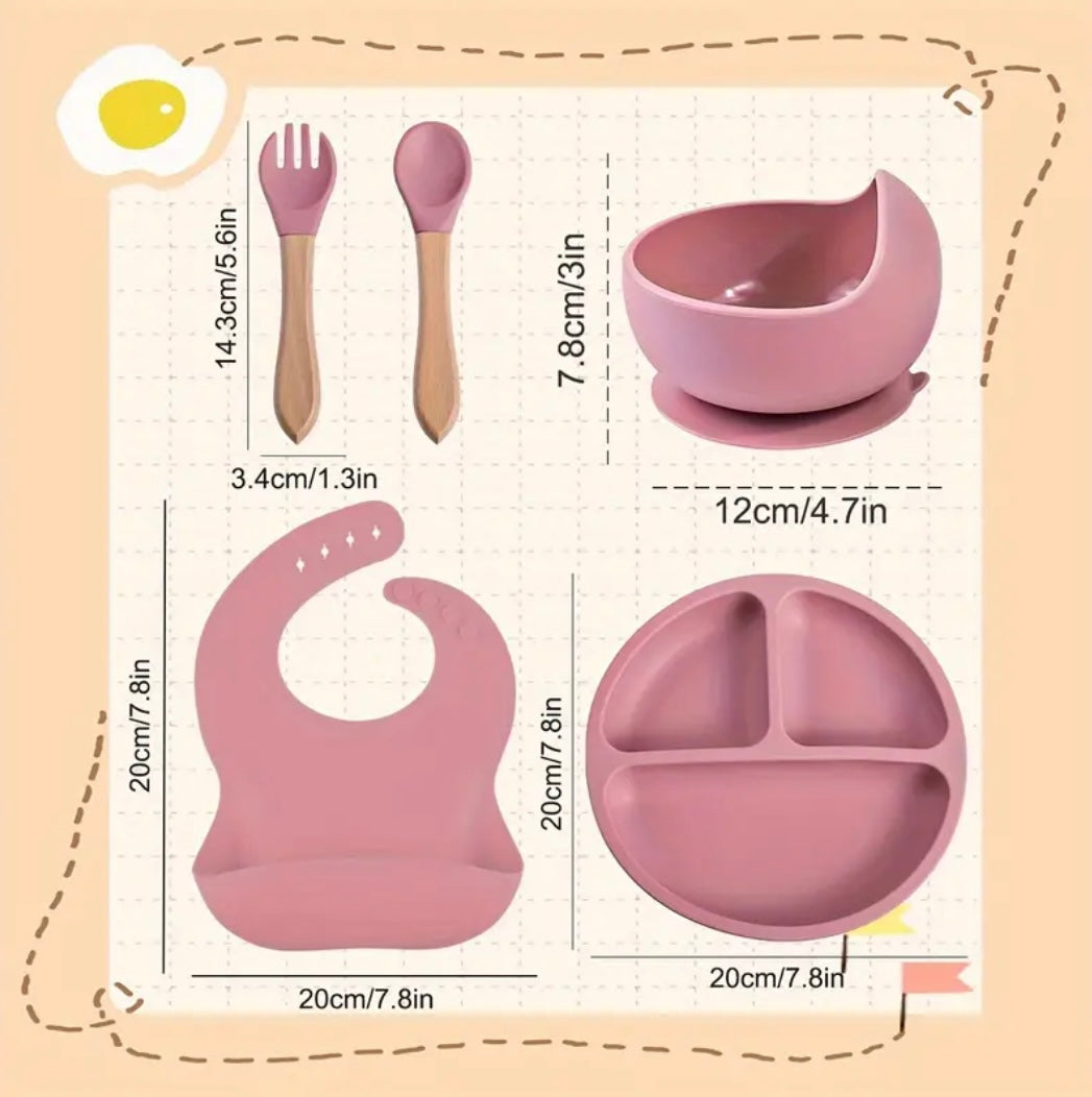 Set pappa in silicone personalizzato