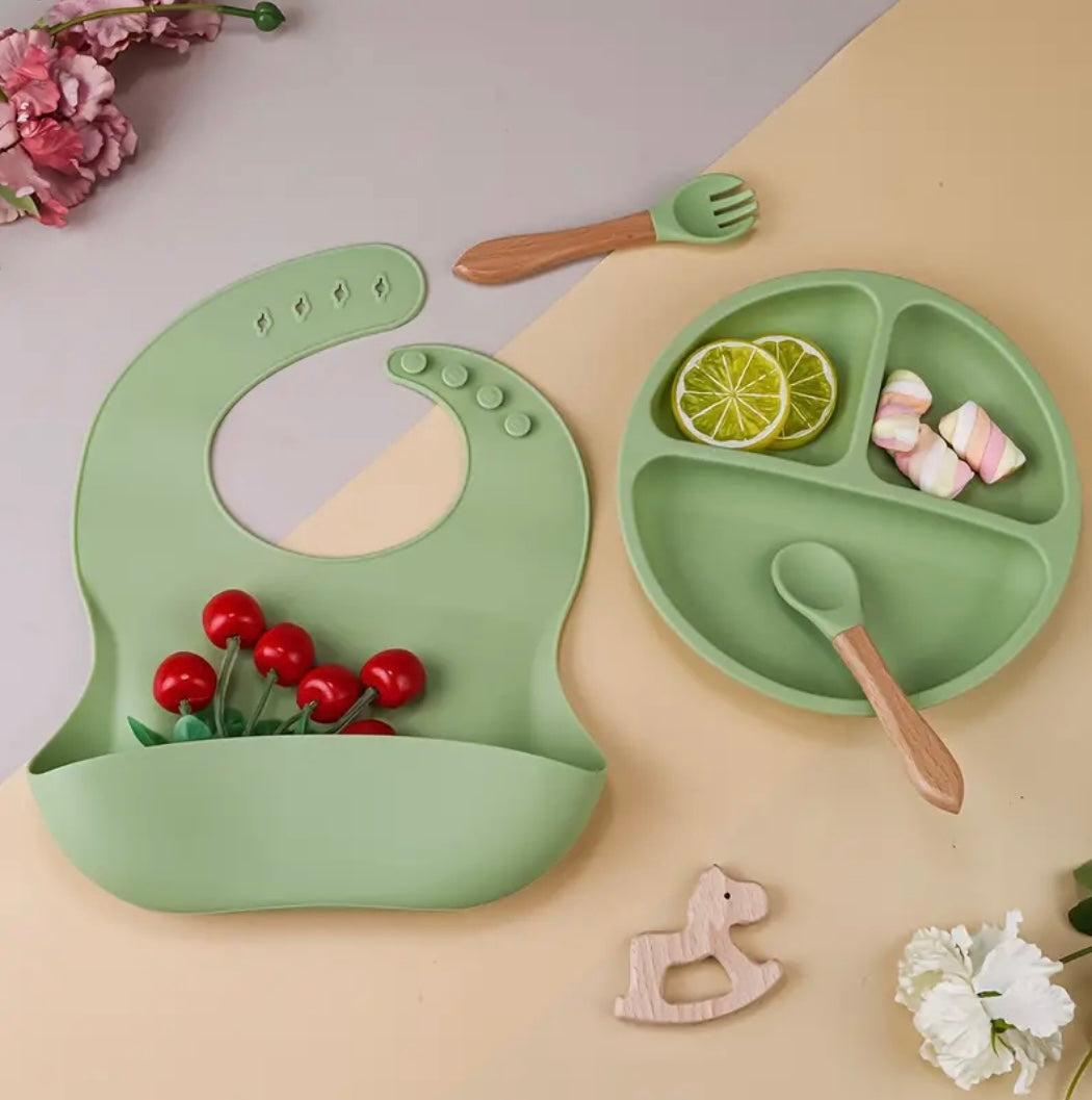 Set pappa in silicone personalizzato