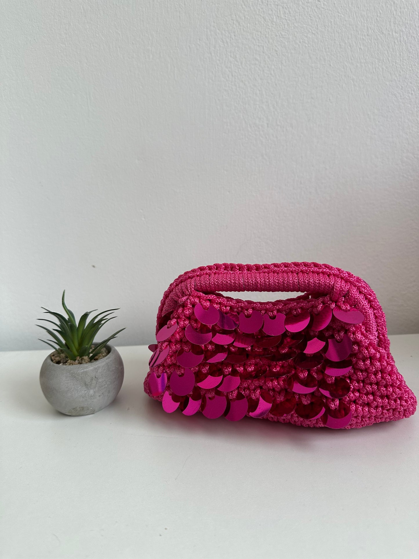 Clutch uncinetto paillettes