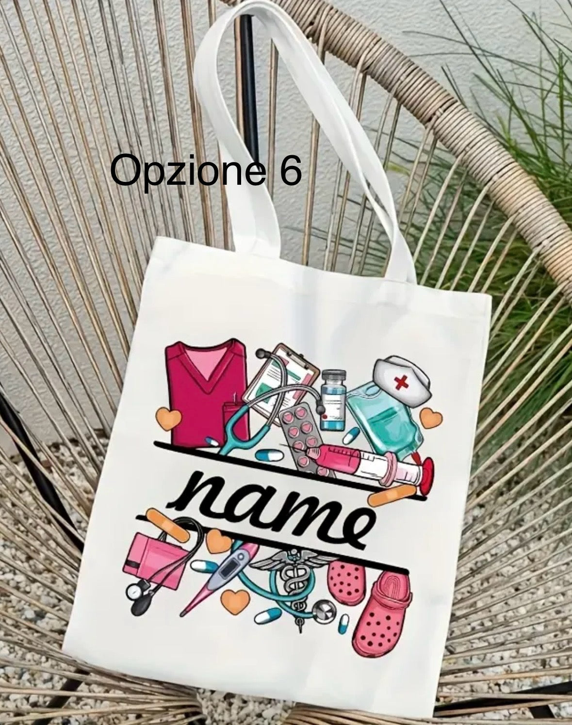 Tote bag infermiera/medico personalizzata