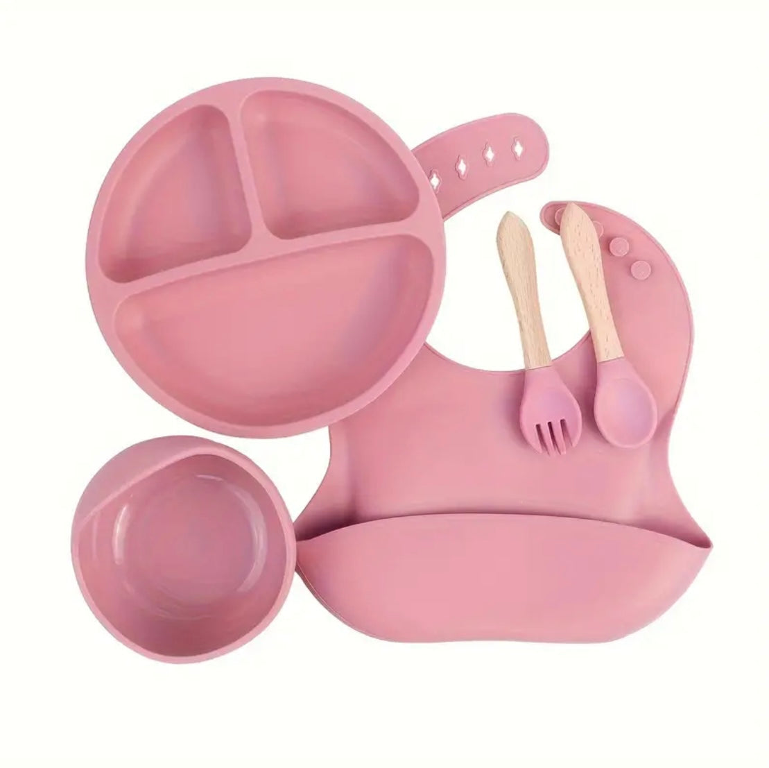 Set pappa in silicone personalizzato